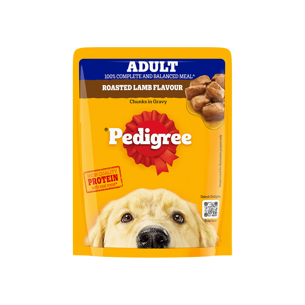 Pedigree Roasted Lamb Flavour Wet Dog Food