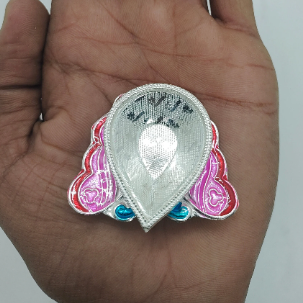 Pure Silver Pink Butterfly Fancy Diya