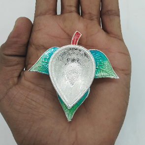 Pure Silver Blue Green Bilva Patram Diya