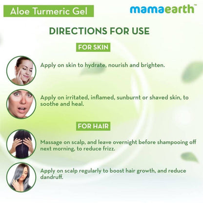 Mamaearth Aloe Turmeric Gel For Skin and Hair