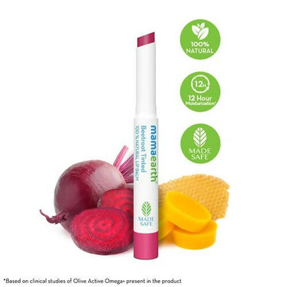 Mamaearth Beetroot Tinted 100% Natural Lip Balm|Natural Pink