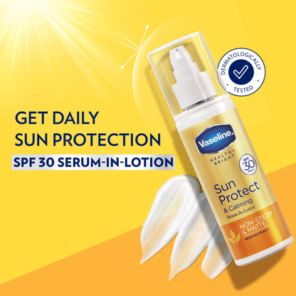 Vaseline Sun Protect and Calming Serum in Lotion SPF 30