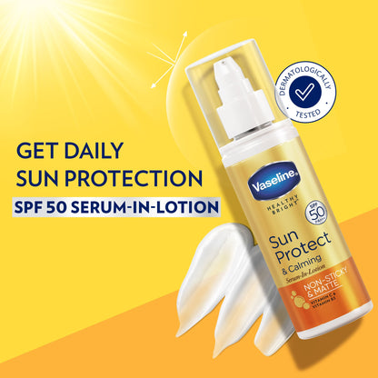 Vaseline Sun Protect and Calming Serum in Lotion SPF 50