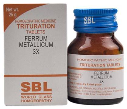 SBL Ferrum Metallicum Trituration Tablet 3X