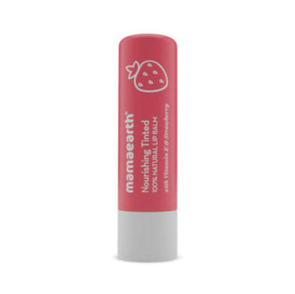 Mamaearth Nourishing Tinted 100% Natural Lip Balm With Vitamin E and Strawberry