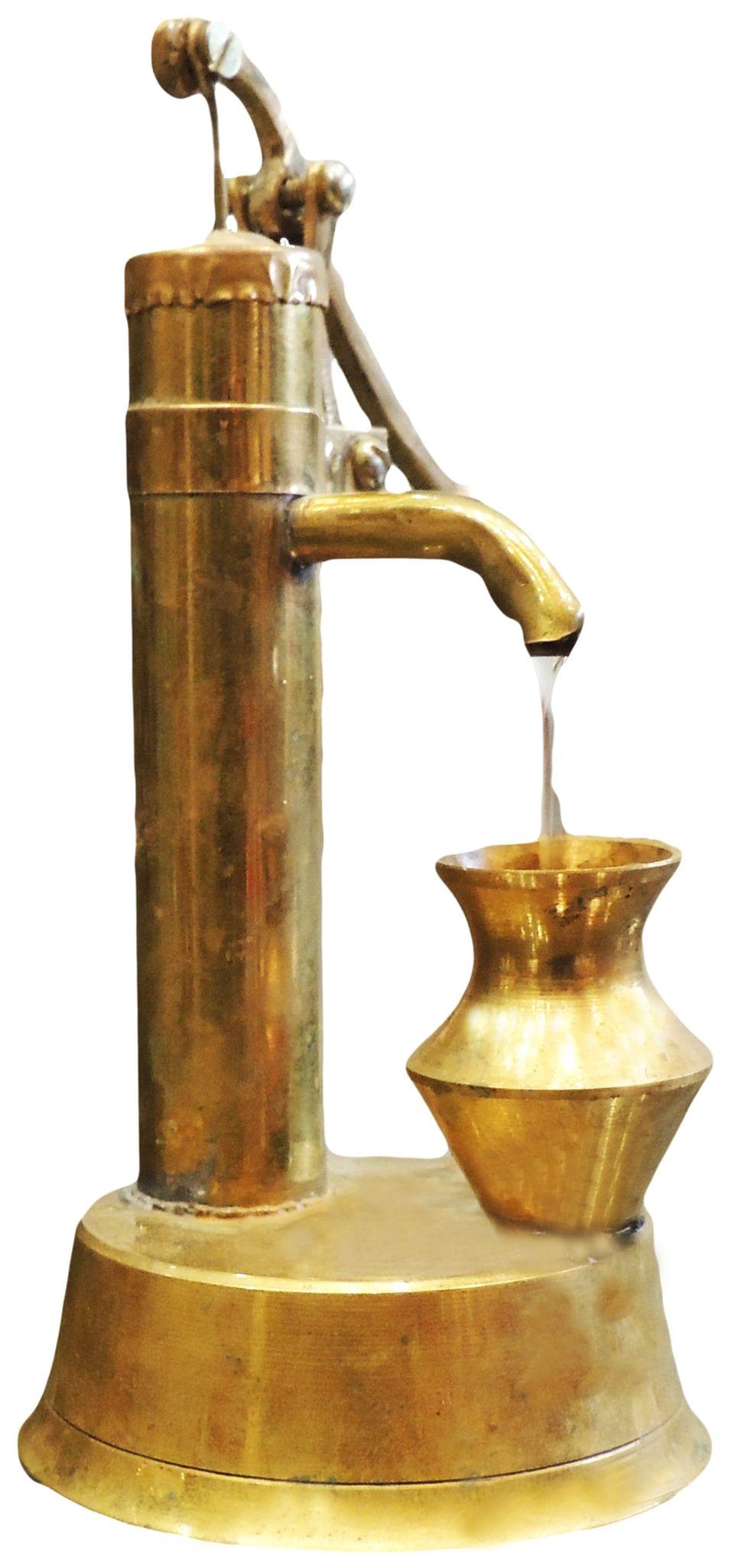 Brass Hand Pump Miniature Toy For Children