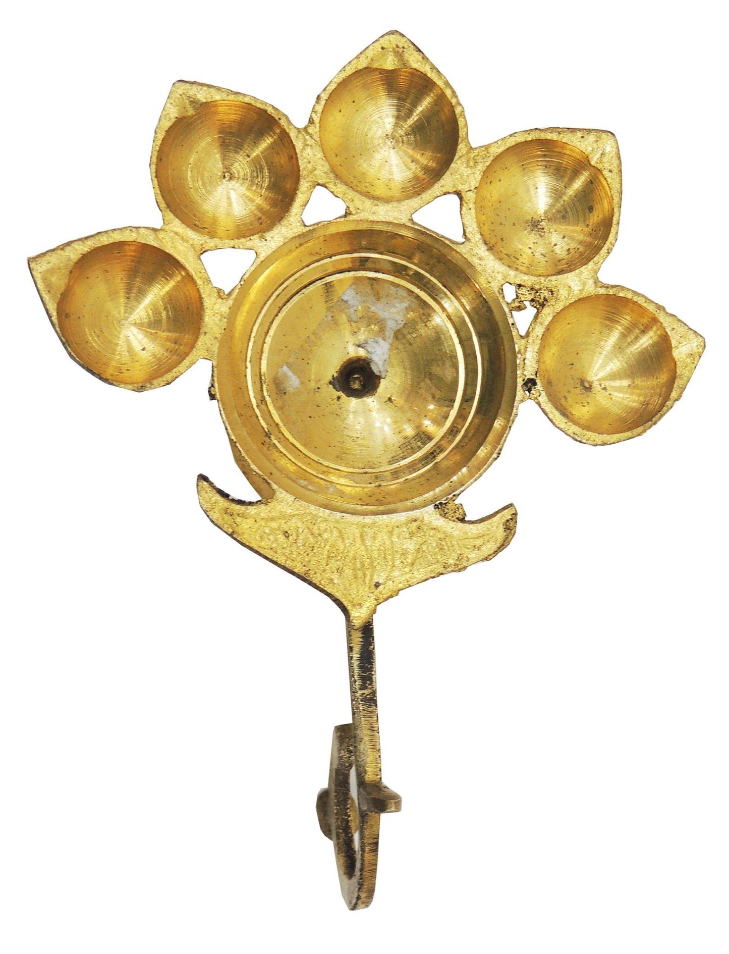 Brass Table Oil Lamp Deepak 5 Wicks