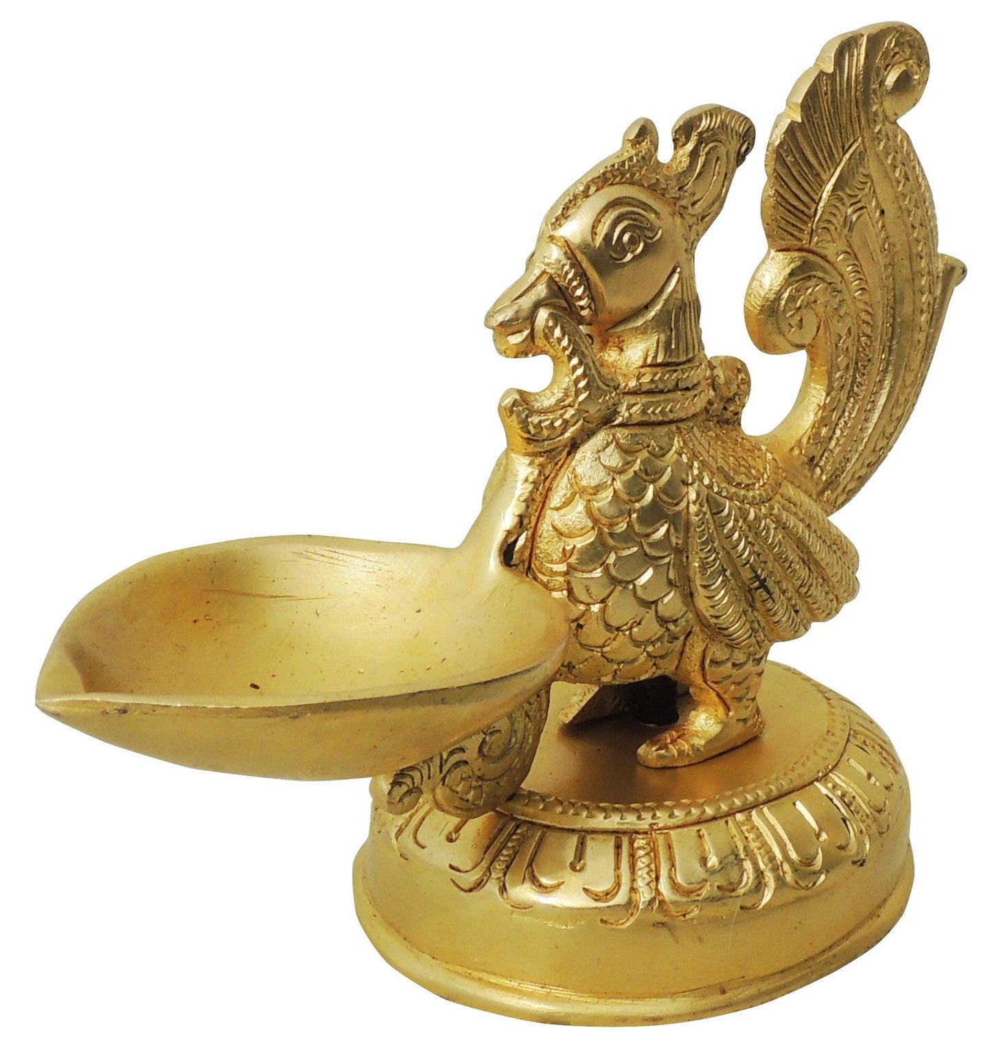 Brass Table Oil Lamp Murga Deepak