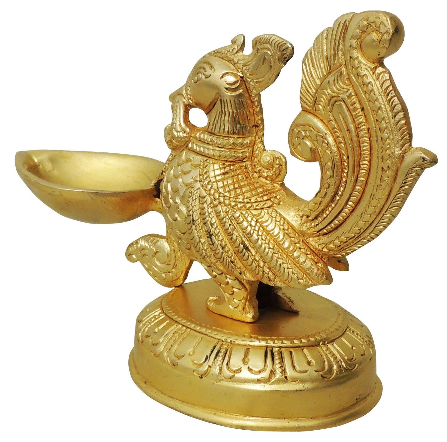 Brass Table Oil Lamp Murga Deepak