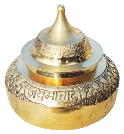 Brass Handicraft Sindoor Dani Dabbi