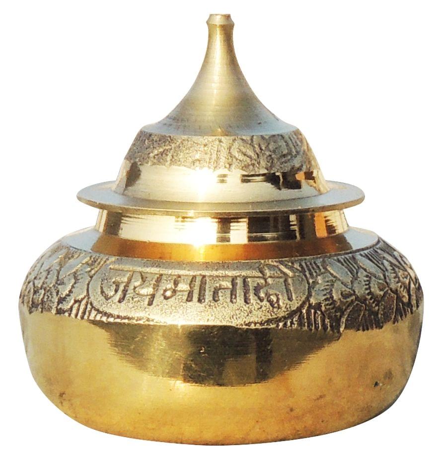 Brass Handicraft Sindoor Dani Dabbi