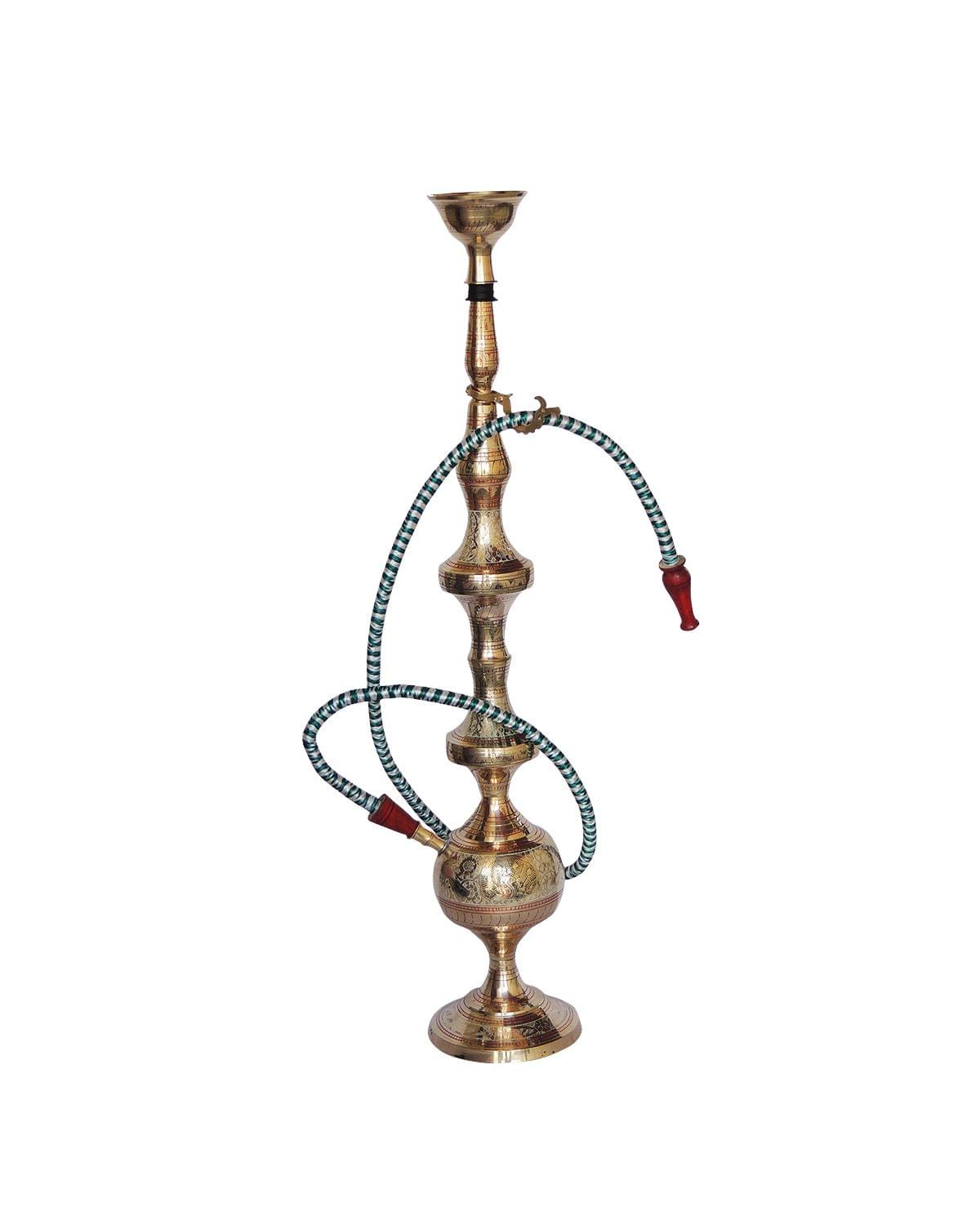 Brass Hookah Hukka Fancy In Brass