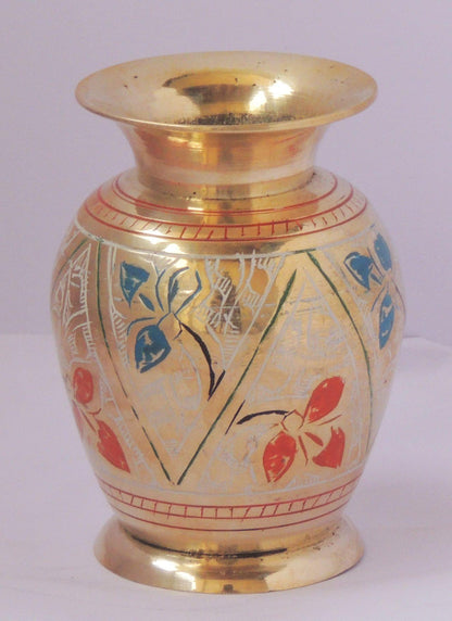 Brass Flower Pot Vase