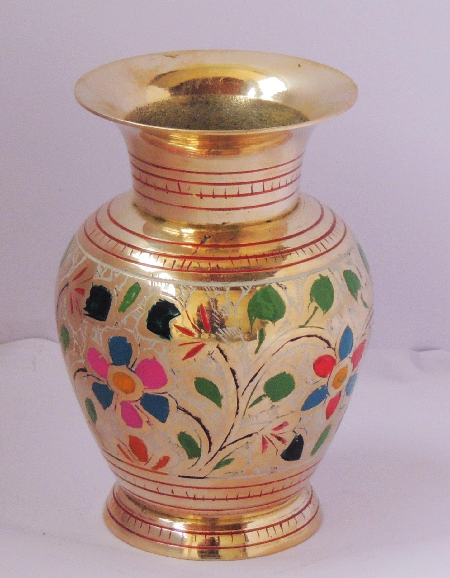 Brass Flower Pot Vase