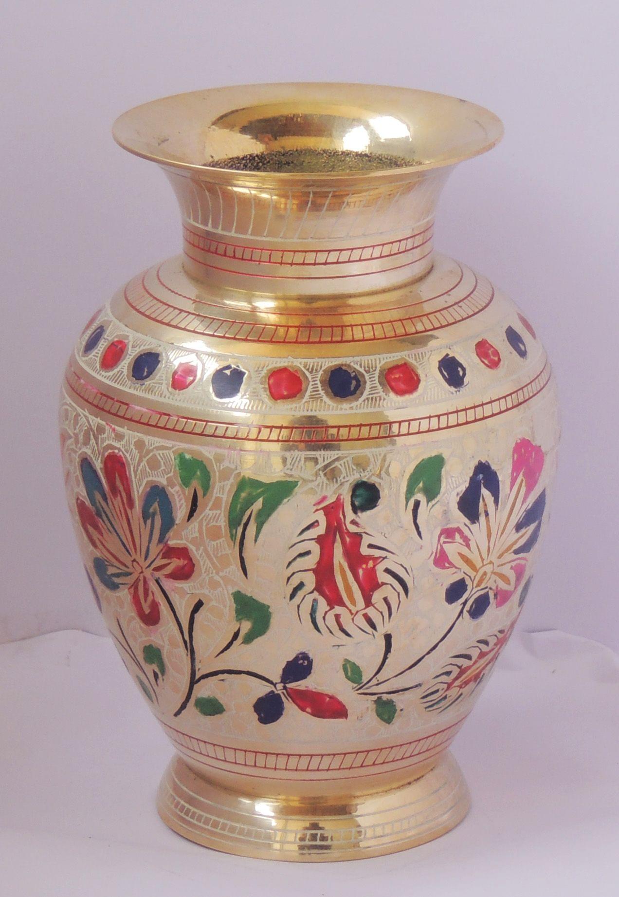 Brass Flower Pot Vase