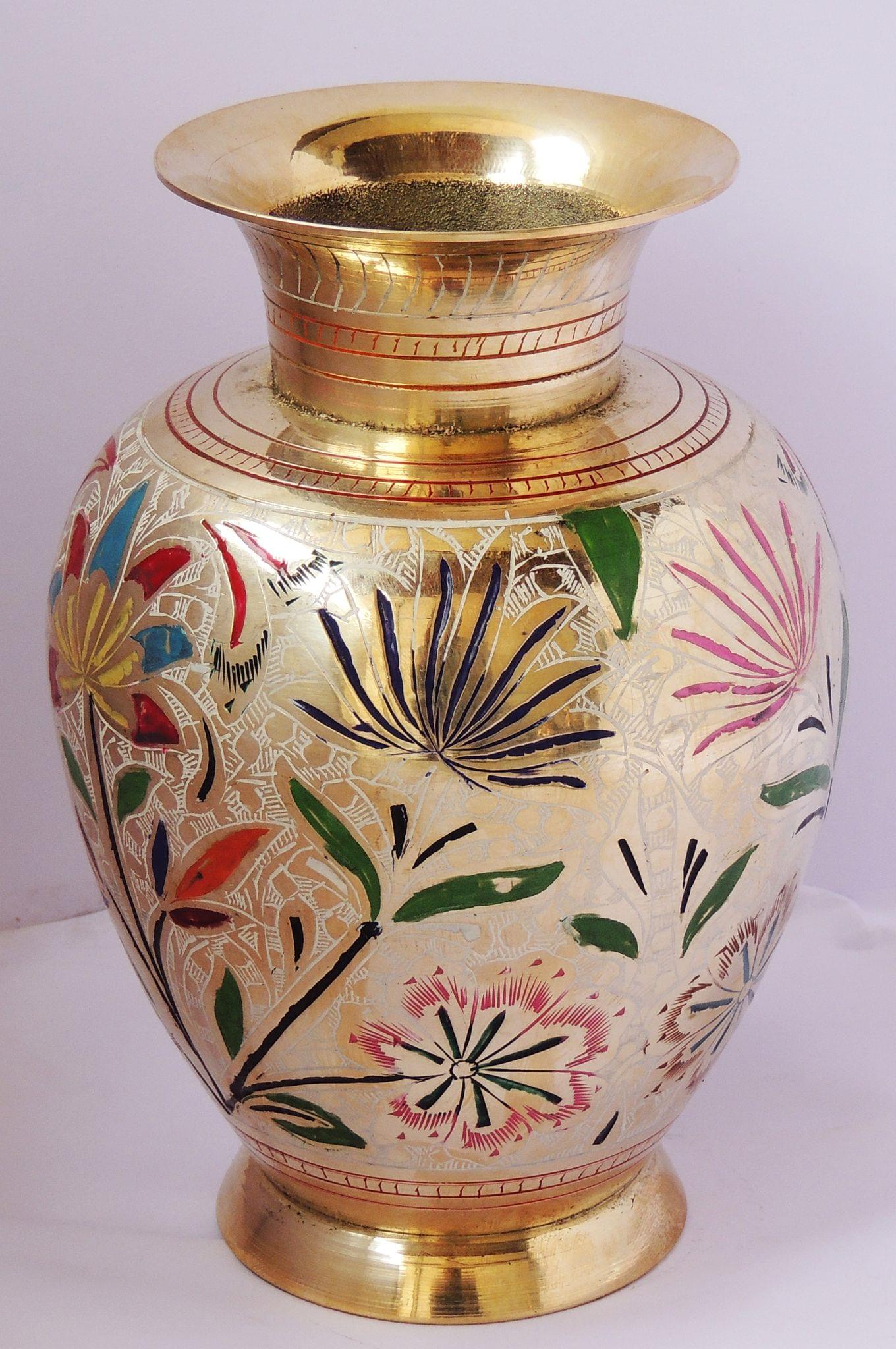 Brass Flower Pot Vase