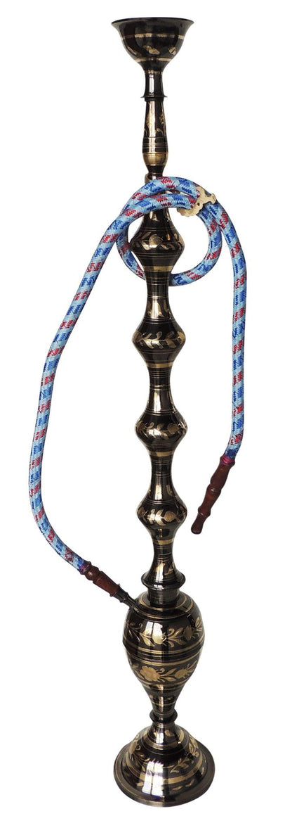 Brass Hookah In Black Design