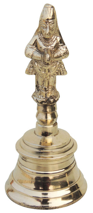 Brass Pooja Hand Bell Hanuman Ganti