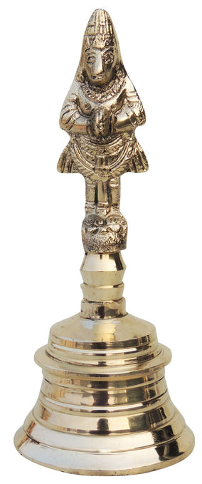 Brass Pooja Hand Bell Hanuman Ganti