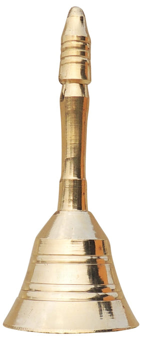 Brass Pooja Hand Bell Meenar Ganti