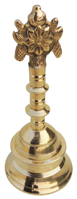 Brass Pooja Hand Bell Shank Chakra Ganti