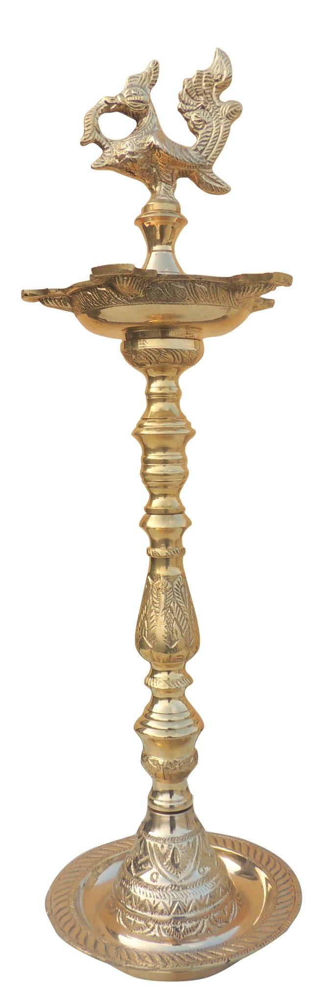 Brass Table Mahabharat Oil Lamp Deepak