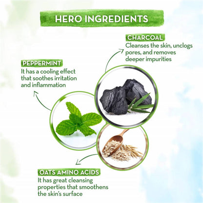 Mamaearth Charcoal Body Wash With Charcoal and Mint For Deep Cleansing