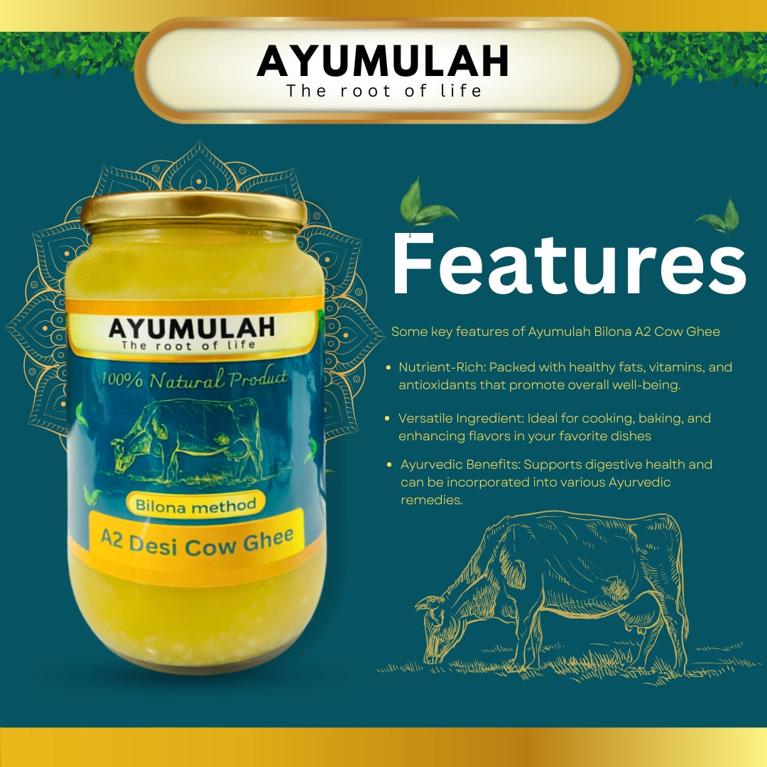 Features of Ayumulah a2 cow ghee