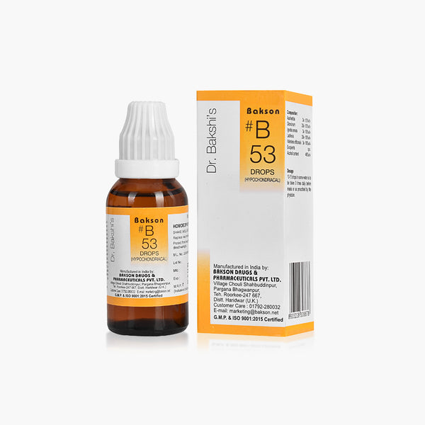 Bakson's B53 Hypochondriacal Drop 30ml