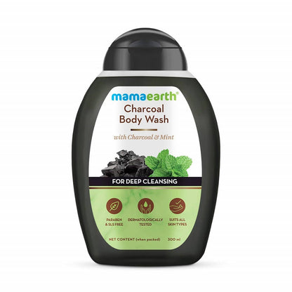 Mamaearth Charcoal Body Wash With Charcoal and Mint For Deep Cleansing