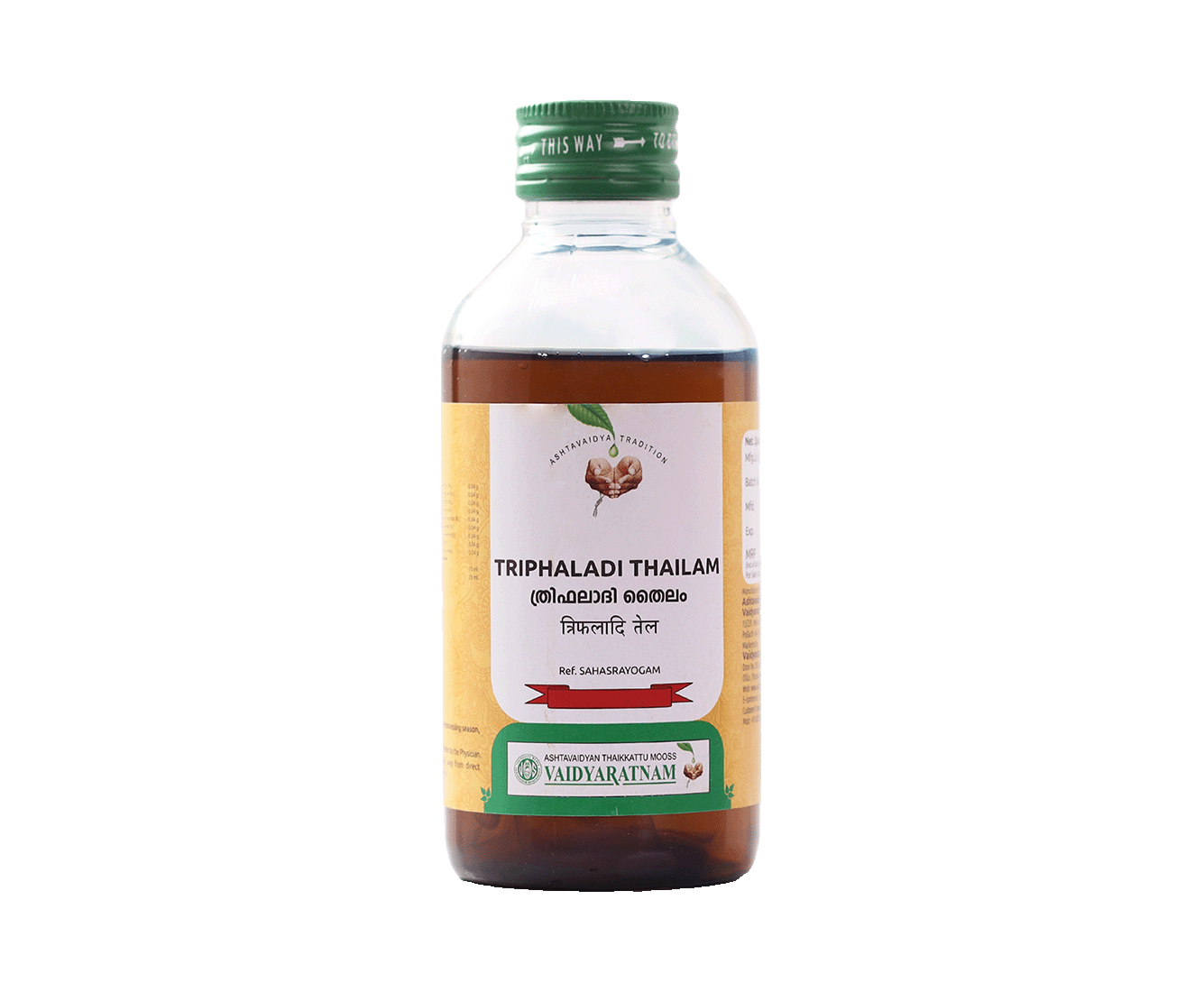 Vaidyaratnam Thriphaladi Oil