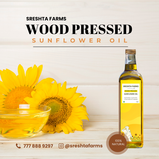 Sreshta farms Wood Pressed Sunflower Oil