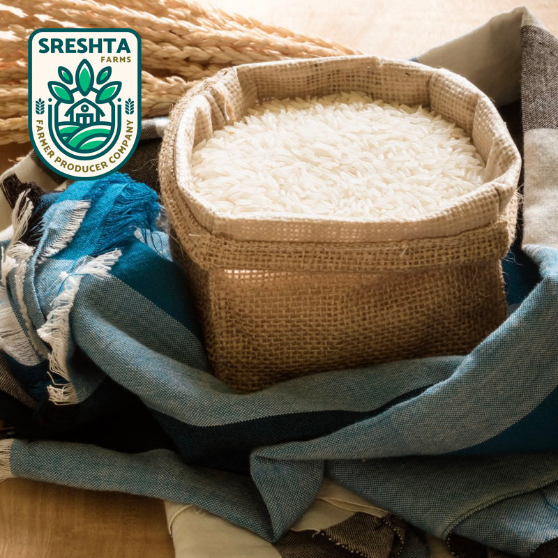 Sreshta farms Organic Mysore Mallige White Rice