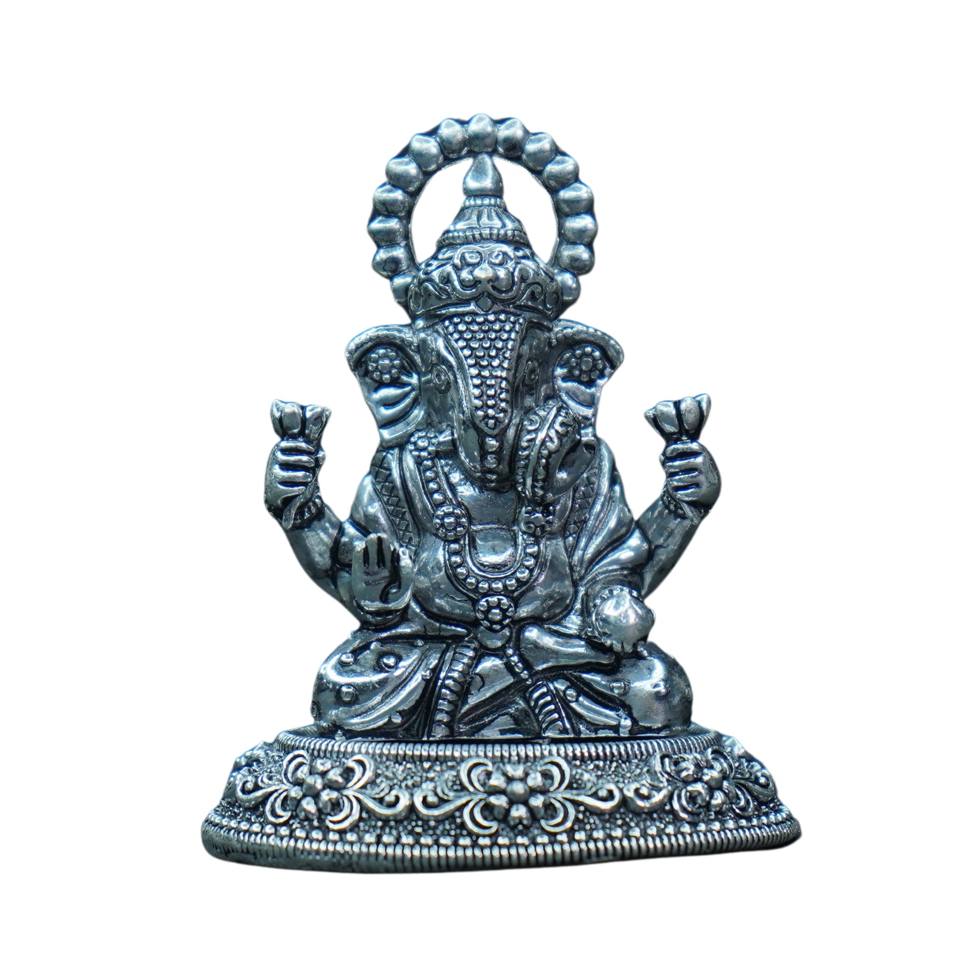 Mahita Collections Pure Silver Antique Ganesh 47.33g