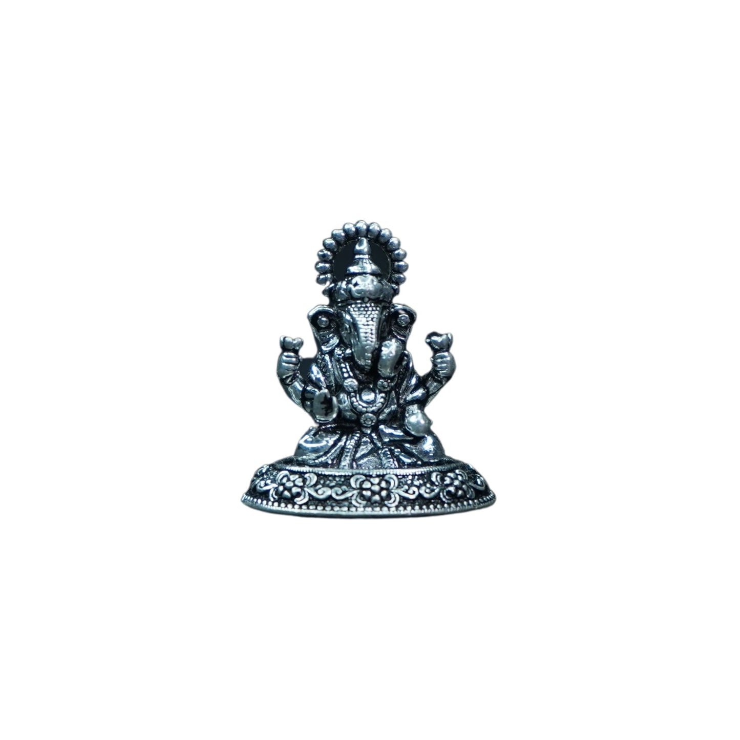 Mahita Collections Pure Silver Antique Ganesh 7.33g