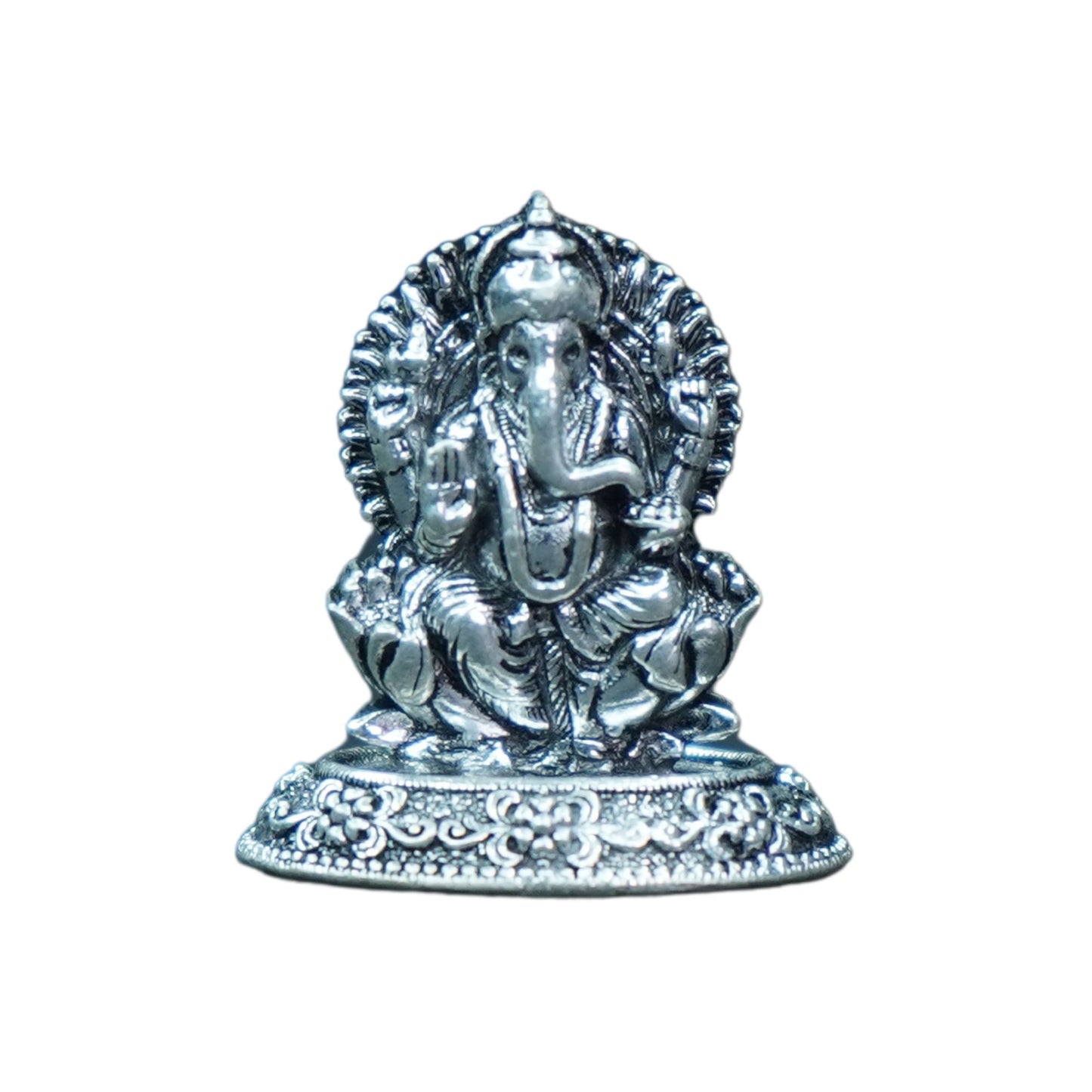 Mahita Collections Pure Silver Antique Ganesh 7.45g