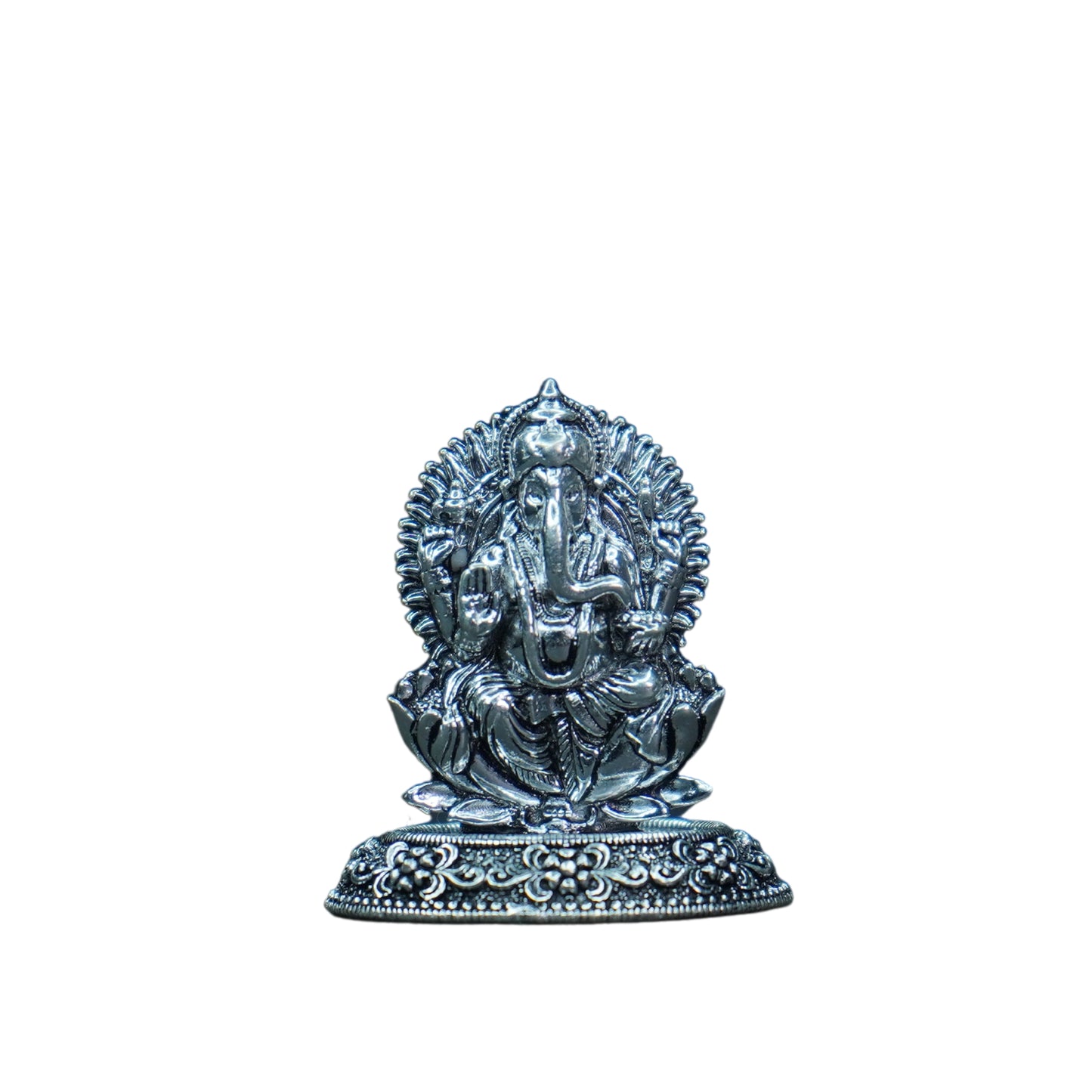 Mahita Collections Pure Silver Antique Ganesh 17.29G