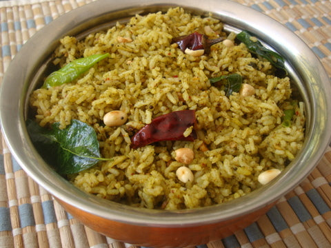 Telangana snacks Gongura Pulihora