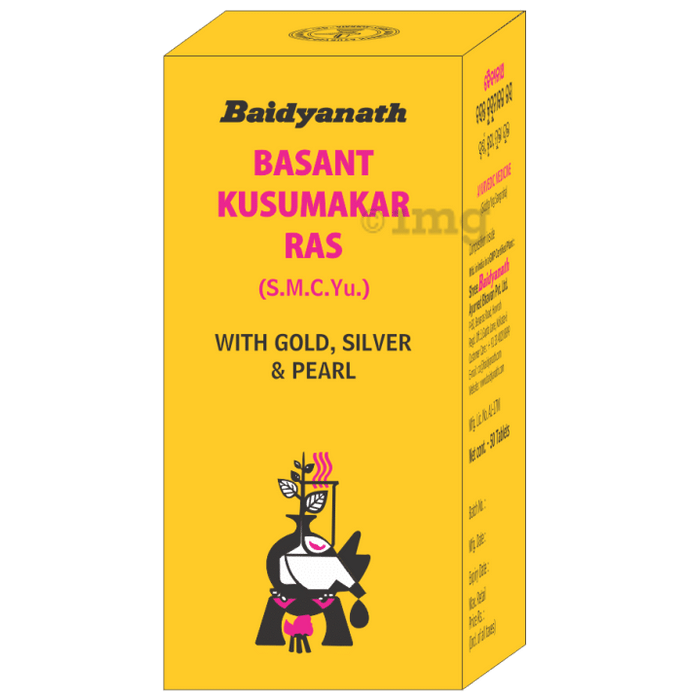 Baidyanath Basant Kusumakar Ras With Gold  Tabs