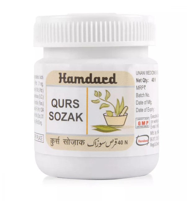 Hamdard Qurs Sozak Tablets 40 Tablets