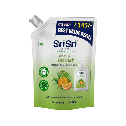 Sri Sri tattva Kleeanup handwash best value Refill - PUSHMYCART