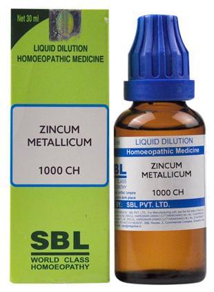 SBL Zincum Metallicum Dilution 1000 CH