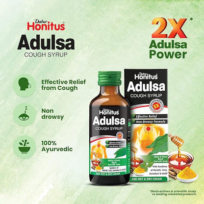 Dabur Honitus Adulsa Cough Syrup