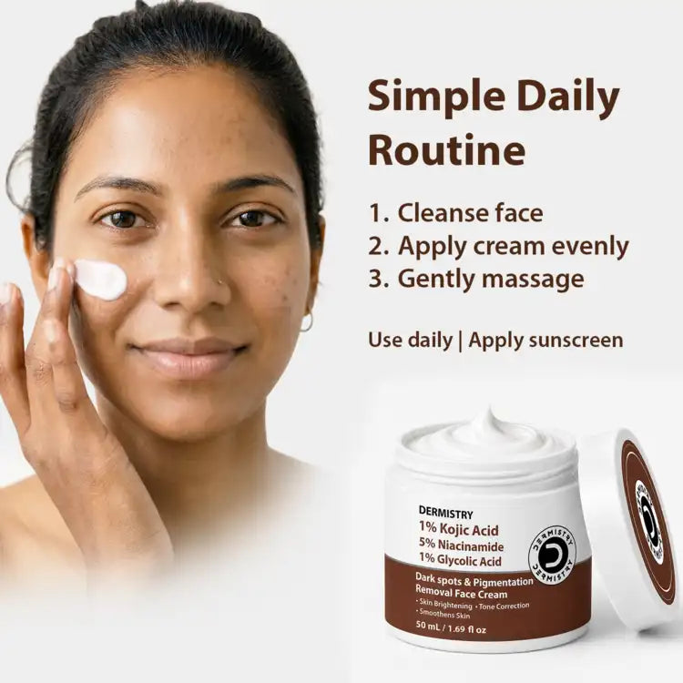 Dermistry Kojic Acid Cream for Pigmentation Removal & Bright Skin