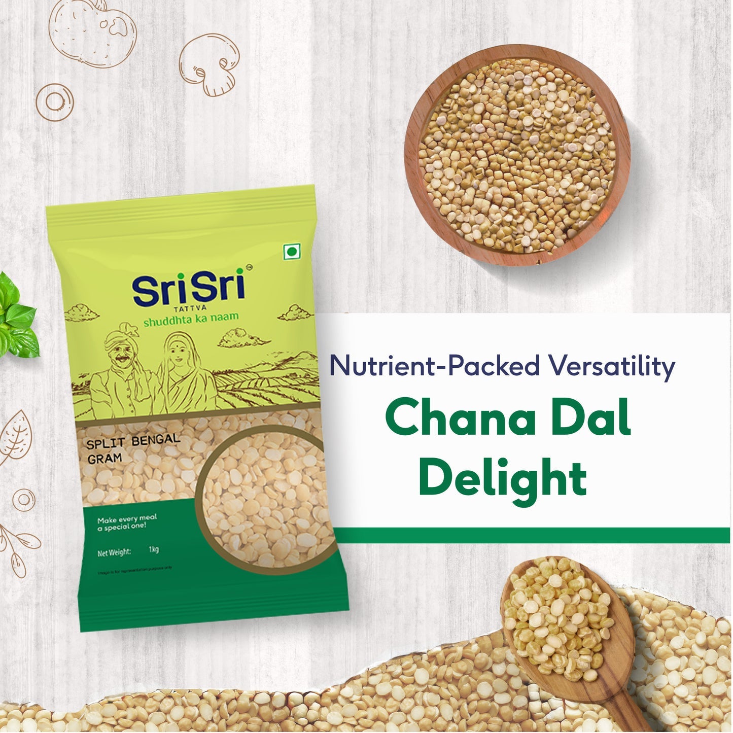 Sri Sri Tattva Chana Dal - Split Bengal Gram