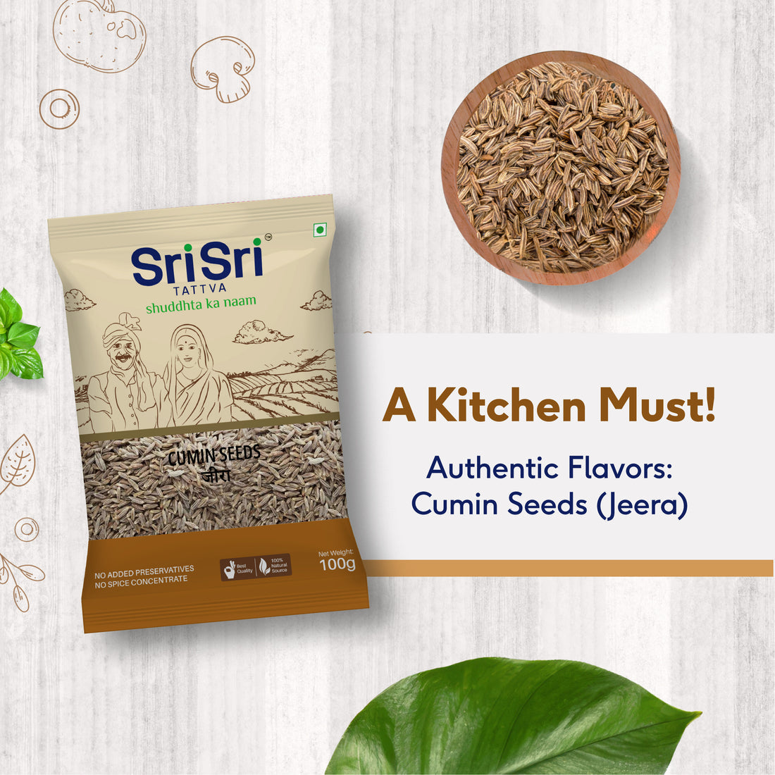 sri sri tattva cumin seeds (jeera) - PUSHMYCART