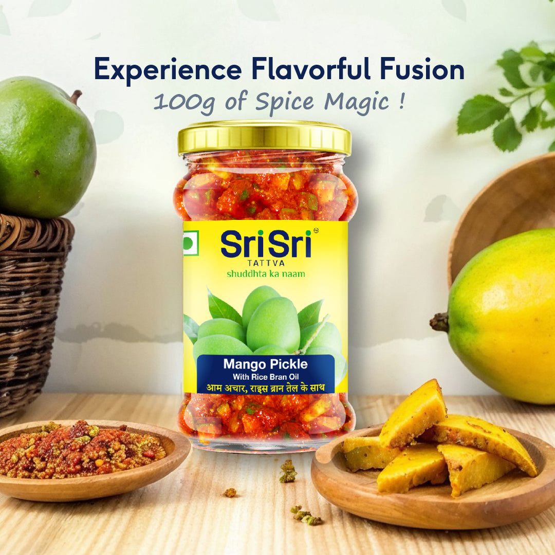 Sri Sri Tattva Mango Pickle - Rice Bran Oil
