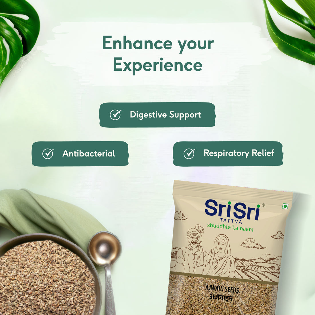 Sri Sri Tattva Ajwain Seeds, 100g - PUSHMYCART