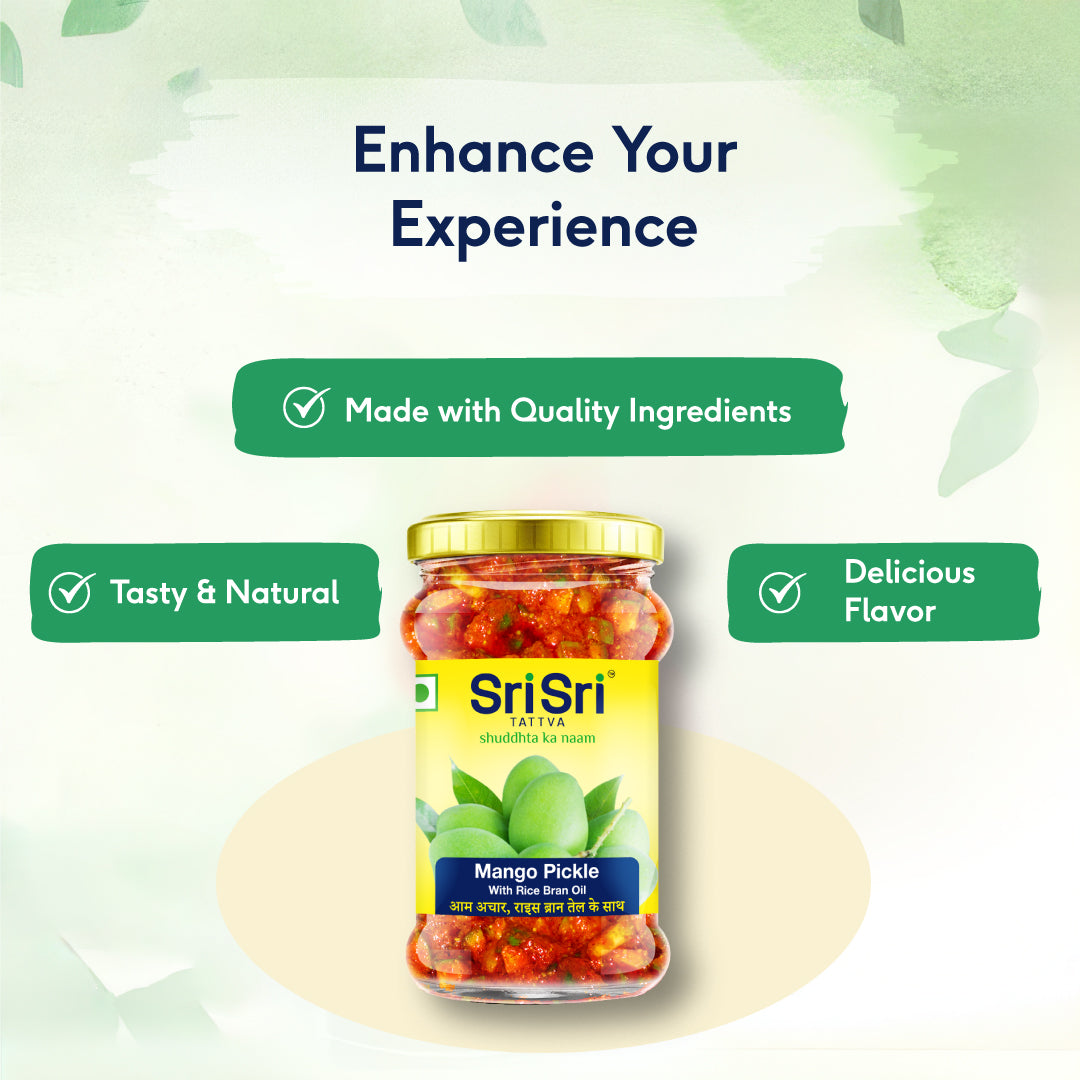 Sri Sri Tattva Mango Pickle - Rice Bran Oil