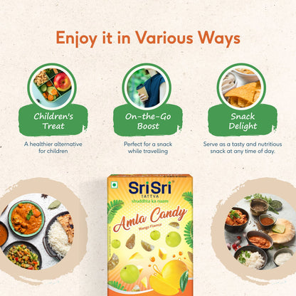Sri Sri Tattva Amla Candy - Mango Flavoured -Delicious Healthy & Digestive